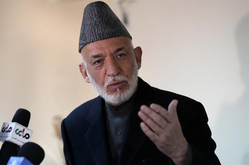 Former Afghanistan s President Hamid Karzai 