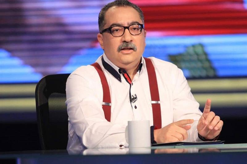 A still photo of popular TV host Ibrahim Eissa 
