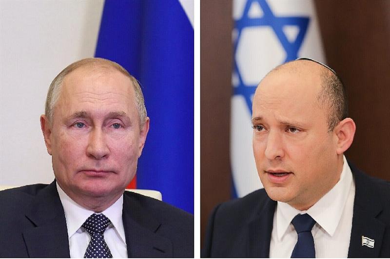 Vladimir Putin and Naftali Bennett