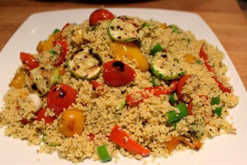 Chargrilled veggies and couscous