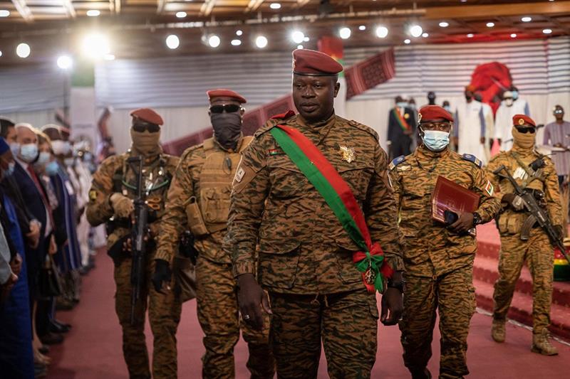 President of Burkina Faso Lieutenant-Colonel Paul-Henri Sandaogo Damiba