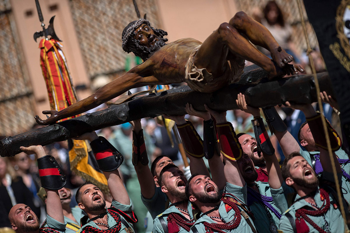 PHOTO GALLERY:   'Cristo de Mena' parade in Spain during the Holy Week procession