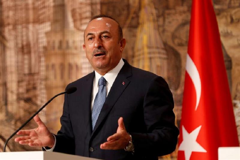Turkish Foreign Minister Mevlut Cavusoglu speaks during a news conference in Istanbul. Reuters/File