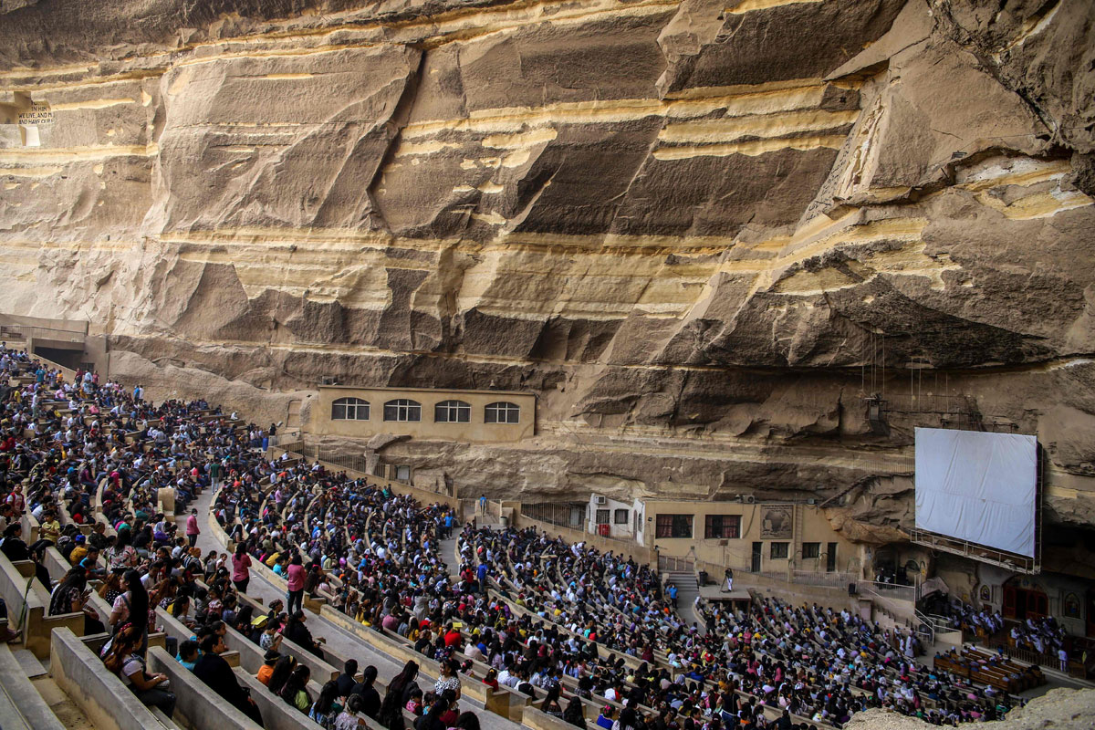 PHOTO GALLERY: The Cave Church: It's Palm Sunday in Egypt