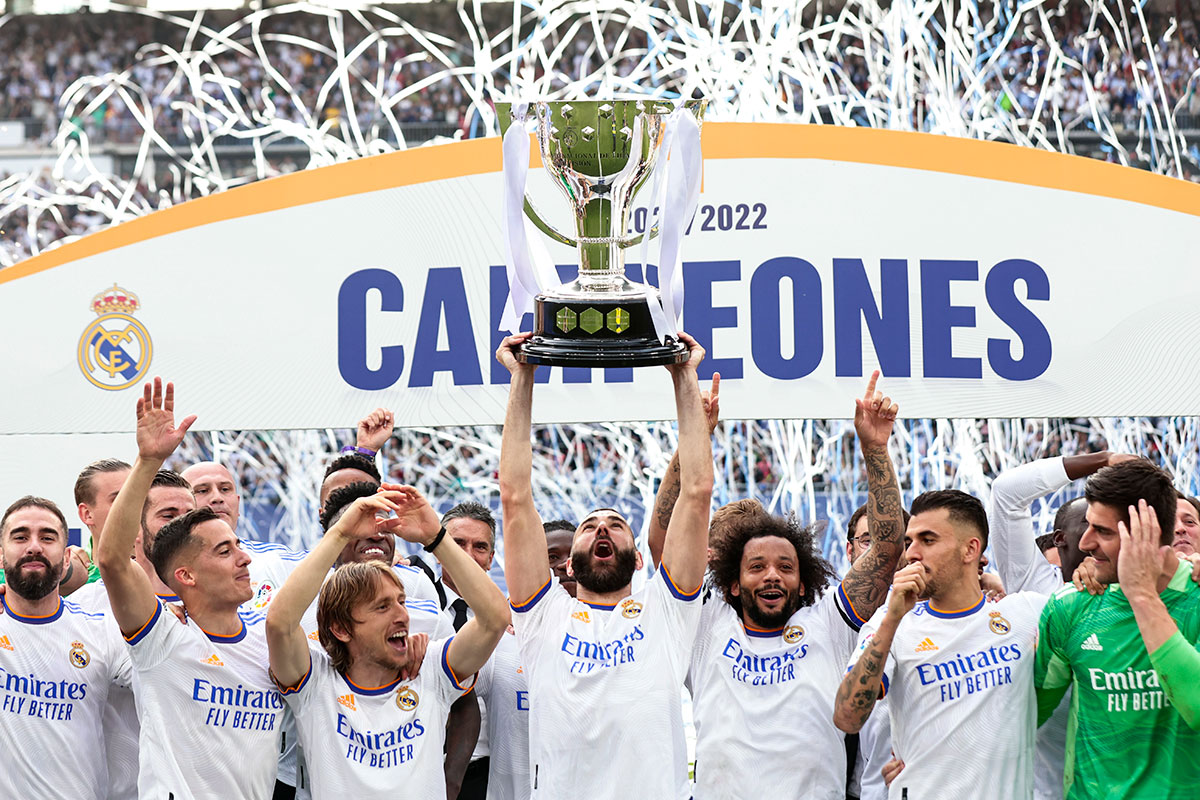 PHOTO GALLERY: Real Madrid celebrate 35th title, City and Liverpool win in tight title race