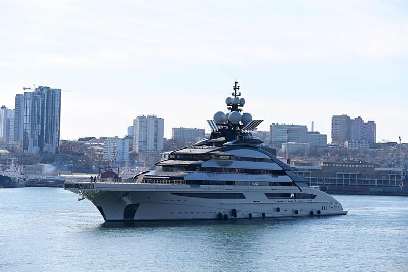 The 142-metre luxury yacht Nord