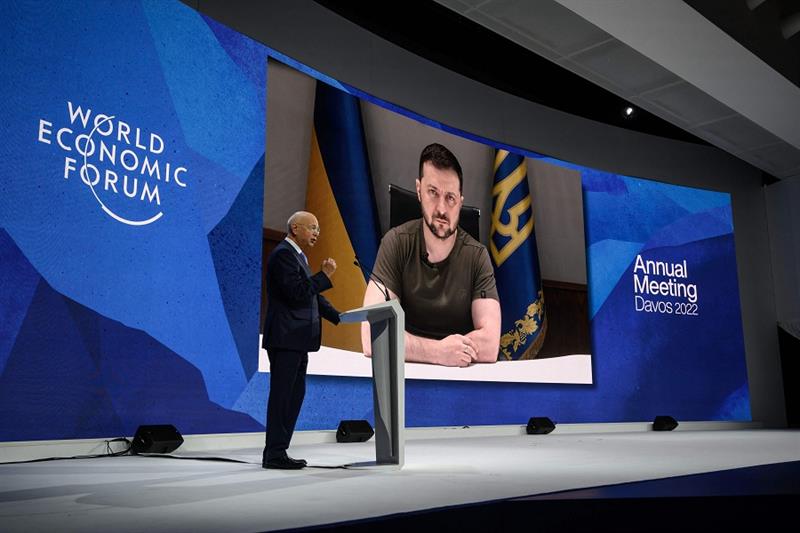 Zelensky in Davos 