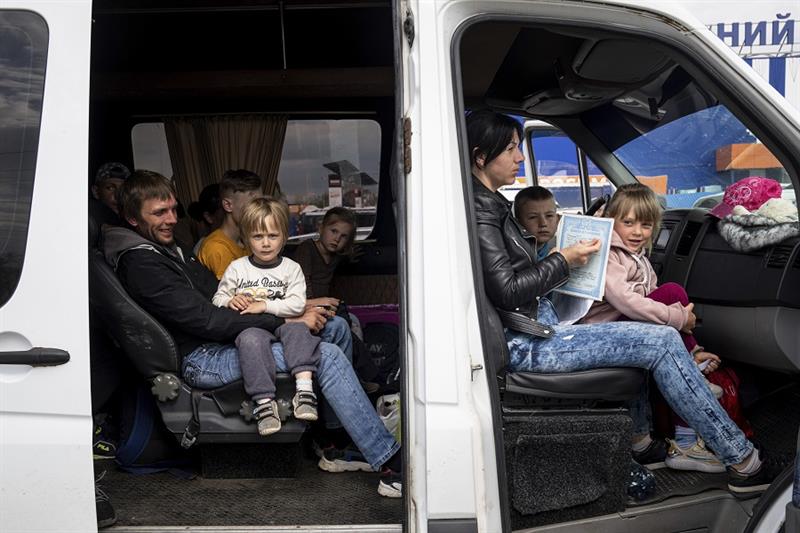 Displaced people in Ukraine