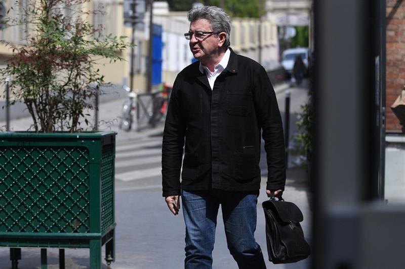 French leftist movement La France Insoumise s (LFI) leader Jean-Luc Melenchon