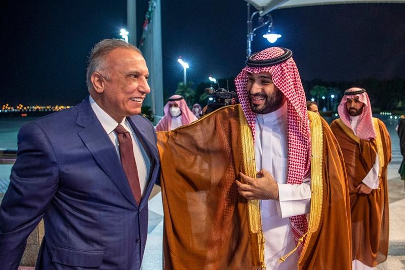 Saudi and Iraqi leaders 