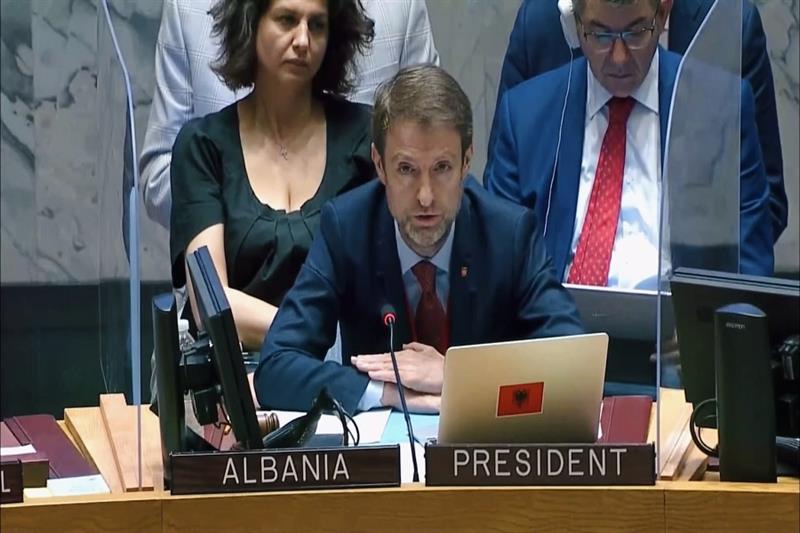 Ferit Hoxha, Albania s permanent representative to the UN