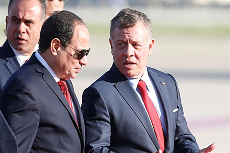 Sisi and Abdullah II 