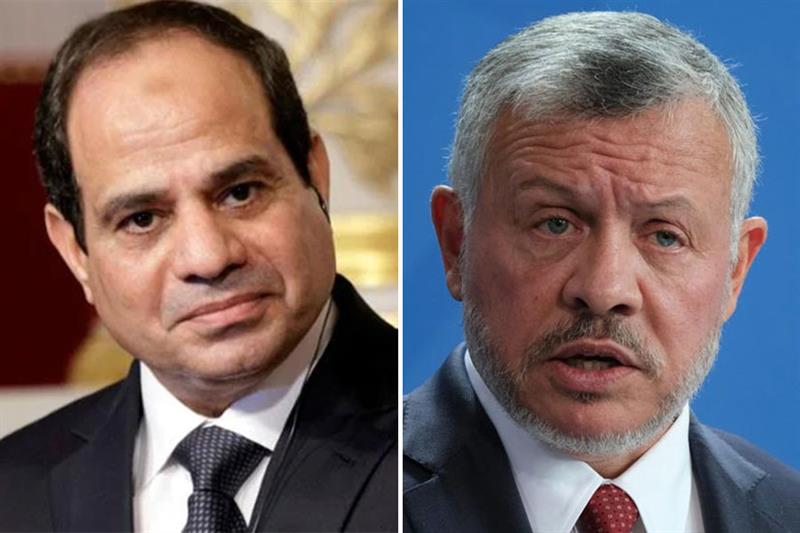 Abdel-Fattah El-Sisi   Jordan s King Abdullah II 