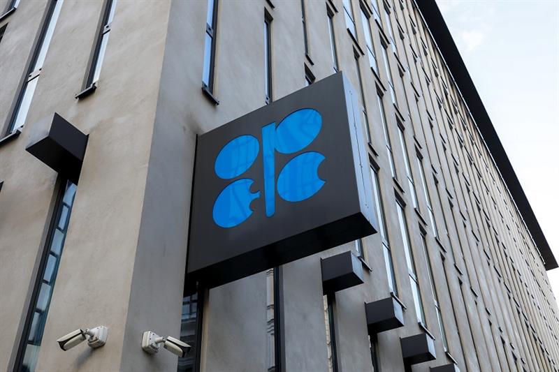 The logo of the Organization of the Petroleoum Exporting Countries (OPEC)