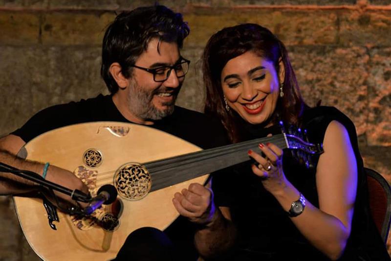 Oud duo Ghassan Al-Youssef and Dina Abdel-Hamid
