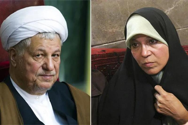 Akbar Rafsanjani and his daughter Faezeh Hashemi