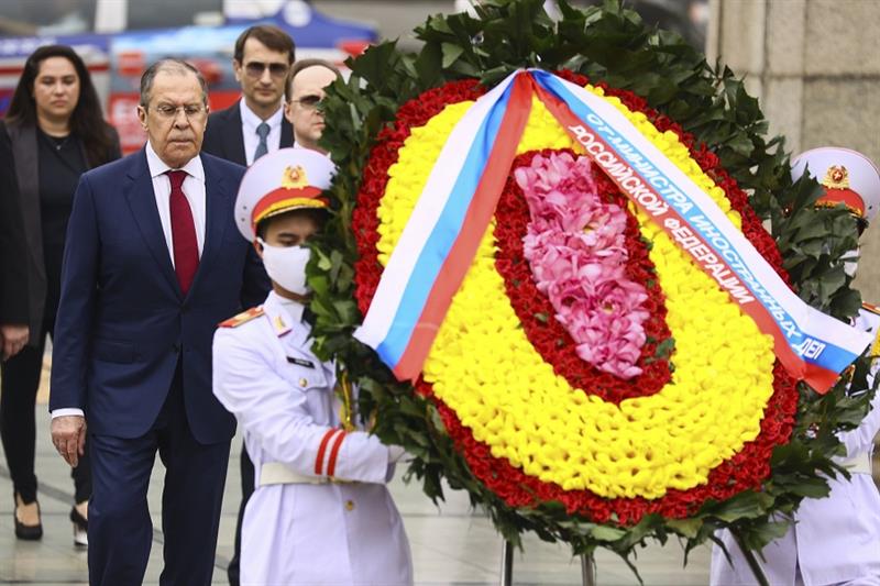 Russian Foreign Minister Sergey Lavrov in Hanoi, Vietnam