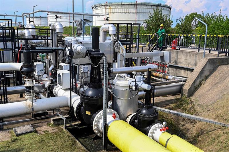 The receiver station of the Druzhba pipeline of petroleum
