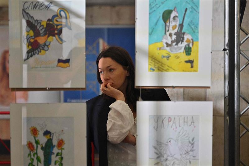  Ukraine s children of war : exhibition draws emotional response in Kyiv