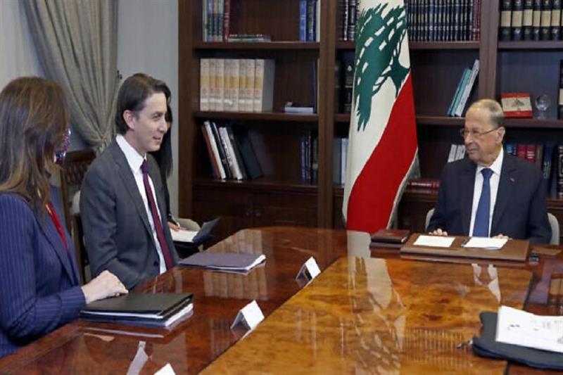  Michel Aoun with  Amos Hochstein
