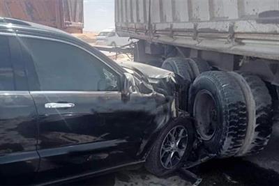 Truck driver detained for crashing into minister's motorcade 