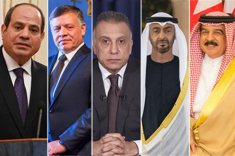 مصر تستضيف القمة العربية الخماسية في العلمين الجديدة غدا الاثنين: التلفزيون الأردني – الخارجية – مصر