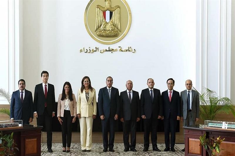 Rotem officials, Egyptian Ministers at the cabinet headquarter in New Alamein city.