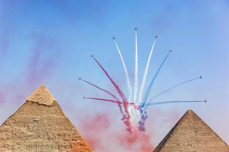 사진: 이집트와 한국 공군이 기자 고원에서 2022 피라미드 에어쇼를 선보입니다. – 사회 – 이집트