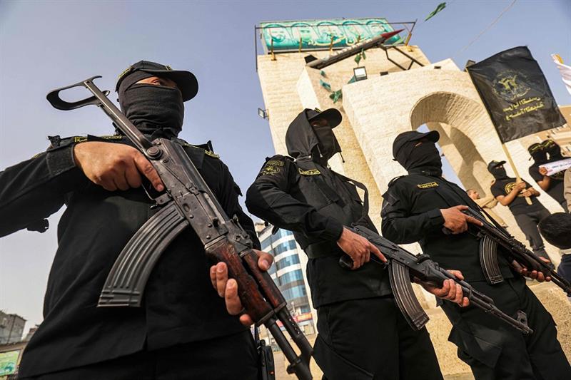 Members of the Palestinian Islamic Jihad militant group