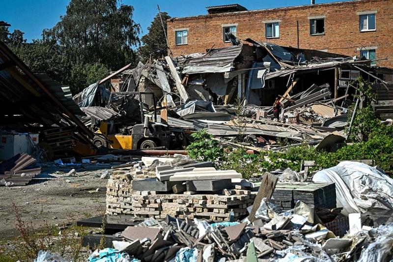 Ruins of a furniture factory, Ukraine 