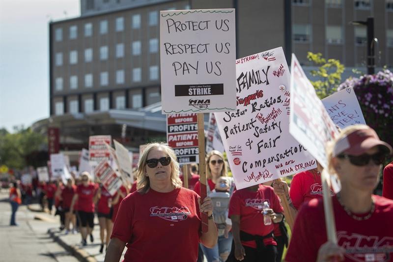 Nurses in strike, US