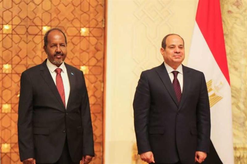 Egypt s President Abdel Fattah Al-Sisi and Somali counterpart, Hassan Sheikh Mahmoud