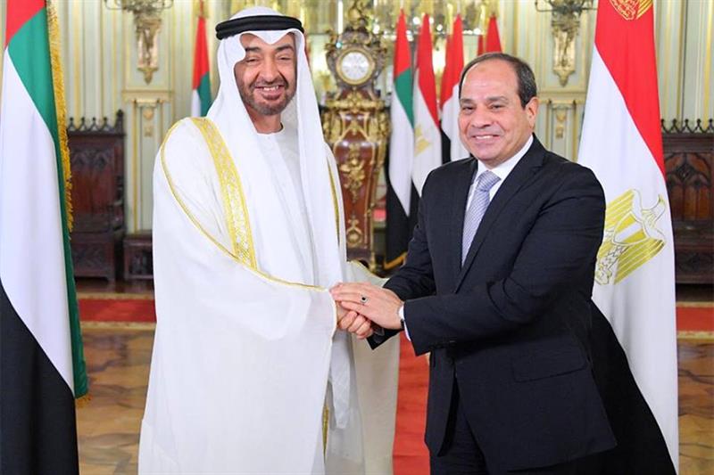 President Abdel Fatah al-Sisi received President of the United Arab Emirates Sheikh Mohamed Bin Zaye