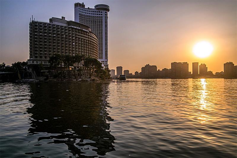 A picture taken on January 17, 2023, shows a view of the Nile River in the Egyptian capital Cairo.  
