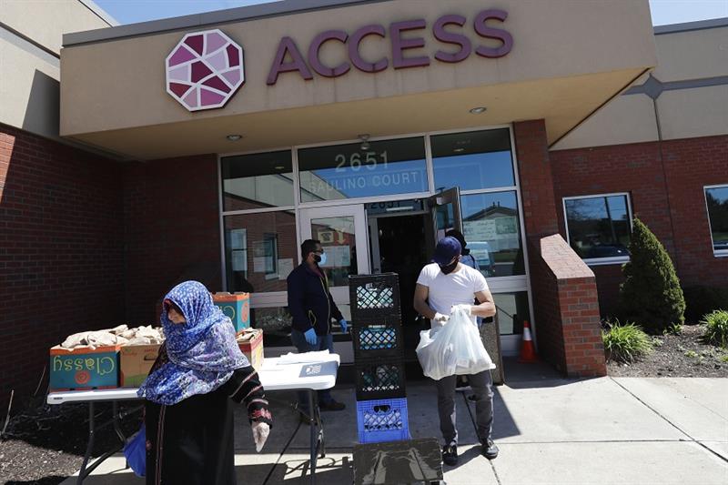 Workers at ACCESS, the Arab Community Center for Economic and Social Services