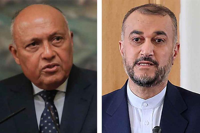 Egypt FM Shoukry discusses Palestinian-Israeli escalation with Iranian counterpart