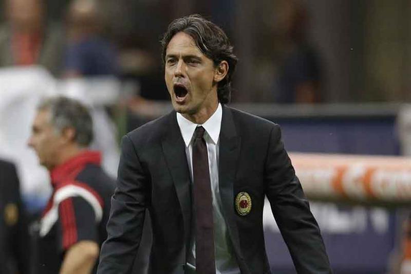 Former AC Milan coach Filippo Inzaghi. AP