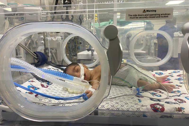 Gaza Al-Shifa Hospital premature baby