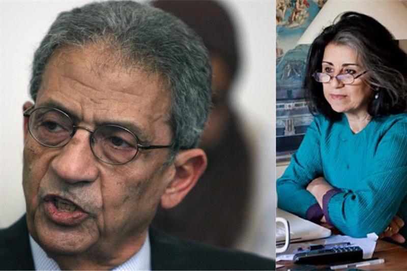 Amr Moussa and Ahdaf Soueif 
