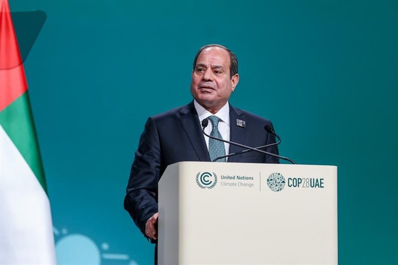 President Abdel Fattah El-Sisi at COP28.