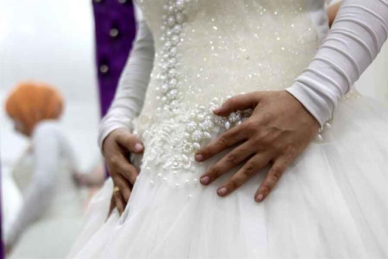 Wedding dress in Cairo, Egypt, Oct. 2, 2018. - REUTERS