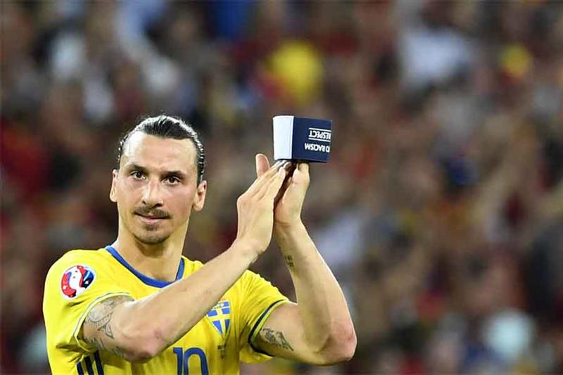 Sweden s forward Zlatan Ibrahimovic. AFP