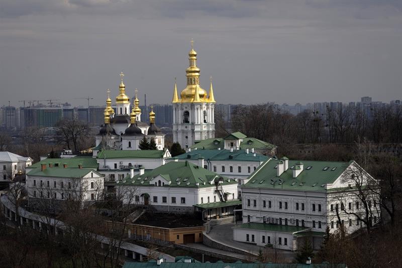 The Monastery of the Caves, also known as Kyiv-Pechersk Lavra, one of the holiest sites of Eastern O