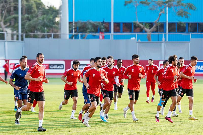Ahly during training