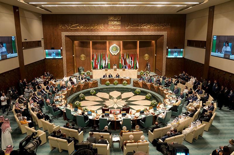 Arab League foreign ministers meet during an annual meeting in Cairo, Egypt, Tuesday, Sept. 6, 2022.
