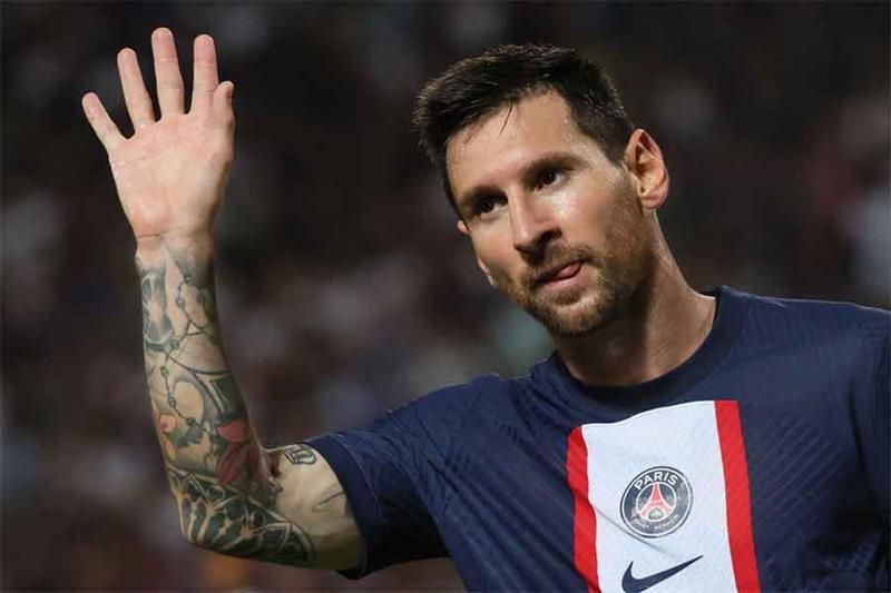 Paris Saint-Germain s Argentinian forward Lionel Messi. AFP