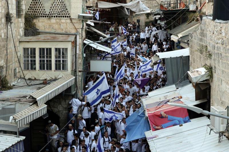 Israeli Flag March in East Jerusalem 