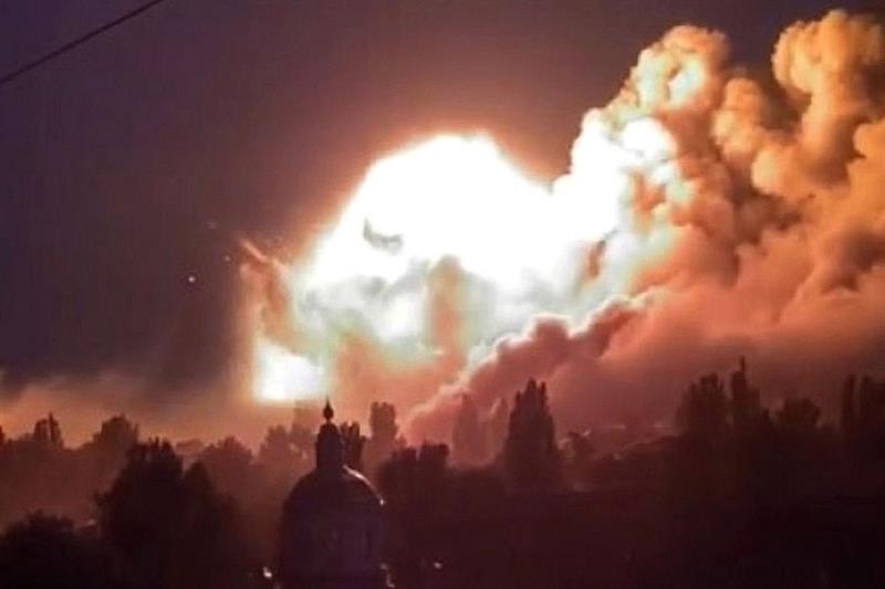 Explosion Russia Donetsk