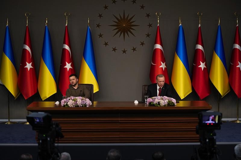 Recep Tayyip Erdogan and Volodymyr Zelenskyy