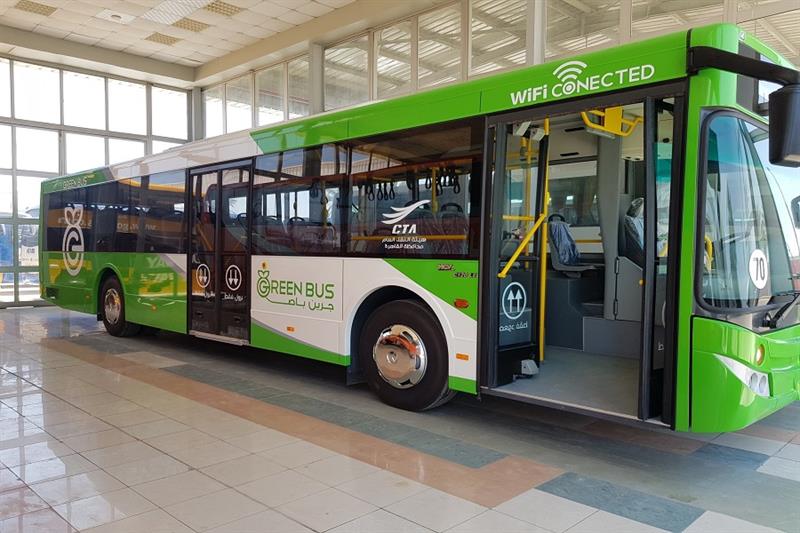 A green bus in Cairo. Facebook. 